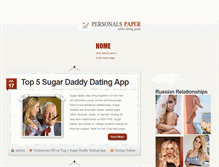 Tablet Screenshot of personalspaper.com